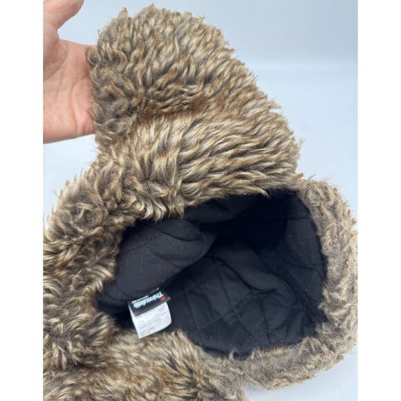 Real Tree Womens Faux Fur Trapper Hat Medium Pink Camo Outdoors Winter Ear Flaps - Picture 9 of 10